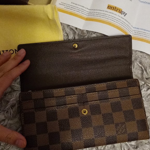 🤎SOLD🤎Louis Vuitton Damier Ebene Sarah Wallet - Picture 6 of 11